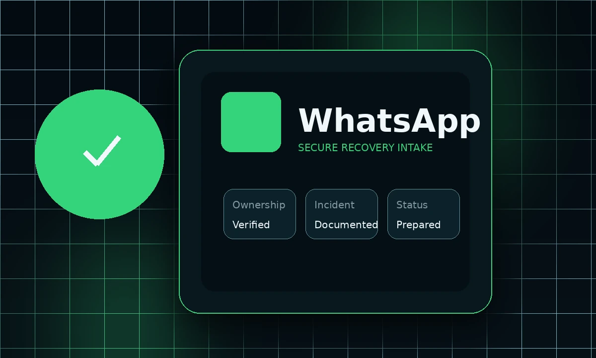 WhatsApp recovery case illustration