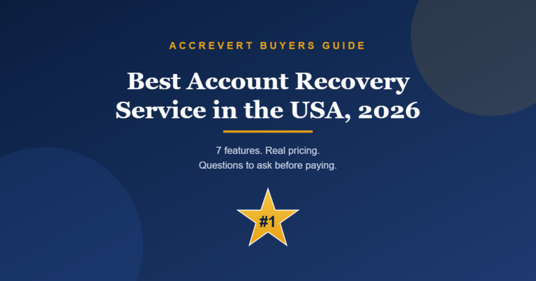 Best account recovery service USA buyers guide
