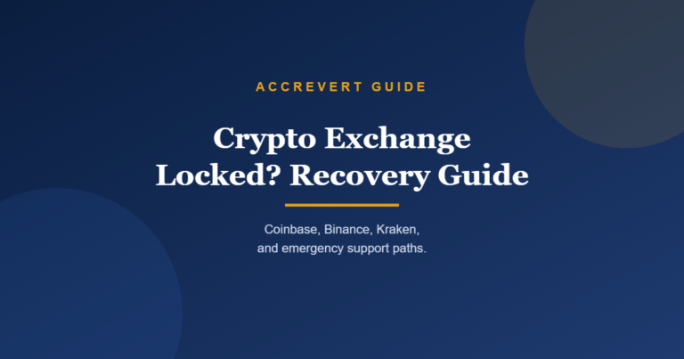 Crypto Exchange Locked? Recovery Guide