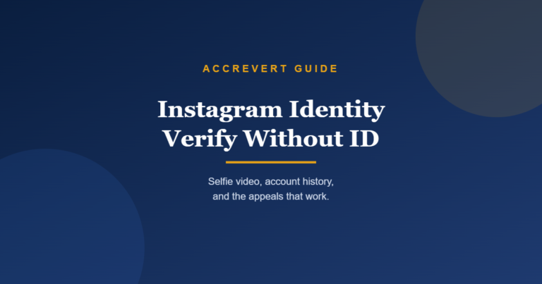 Instagram Identity Verify Without ID