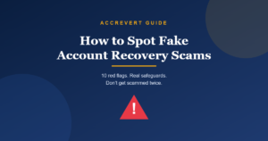 Spot fake account recovery scams red flags