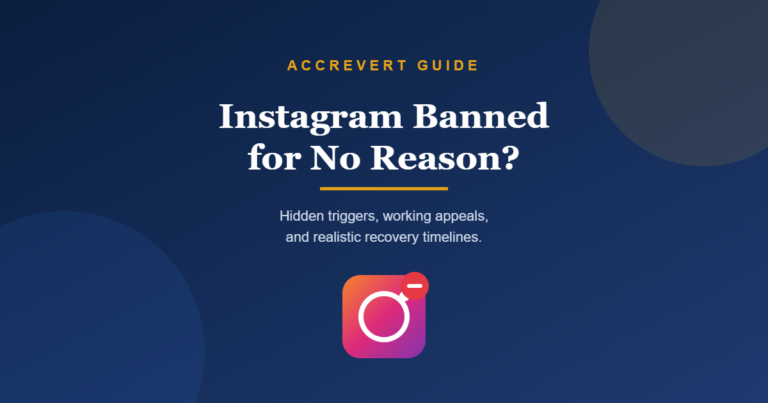 Instagram banned no reason recovery guide